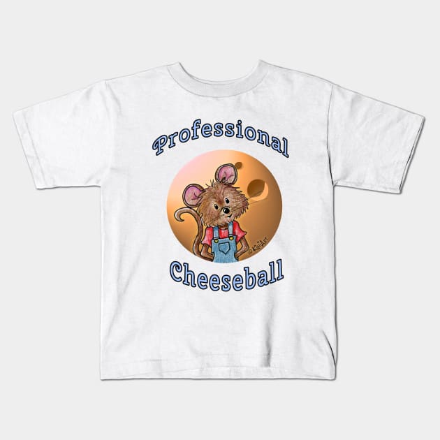 Professional Cheeseball Kids T-Shirt by KiniArt